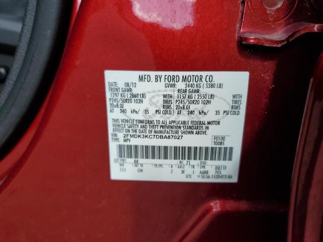 2013 FORD EDGE LIMIT #3316859174