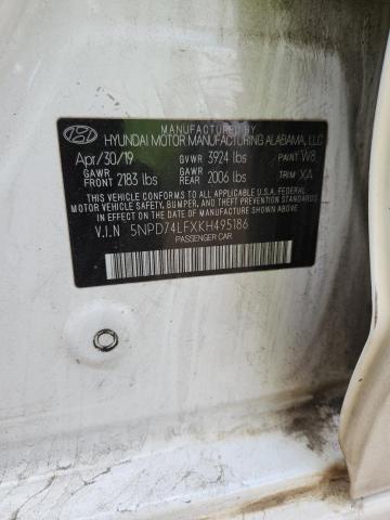 2019 HYUNDAI ELANTRA SE #3284779547