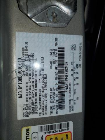 2015 FORD FUSION TIT #3303978699