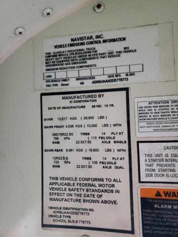 2014 IC CORPORATION CE SERIES SCHOOL #3304602490