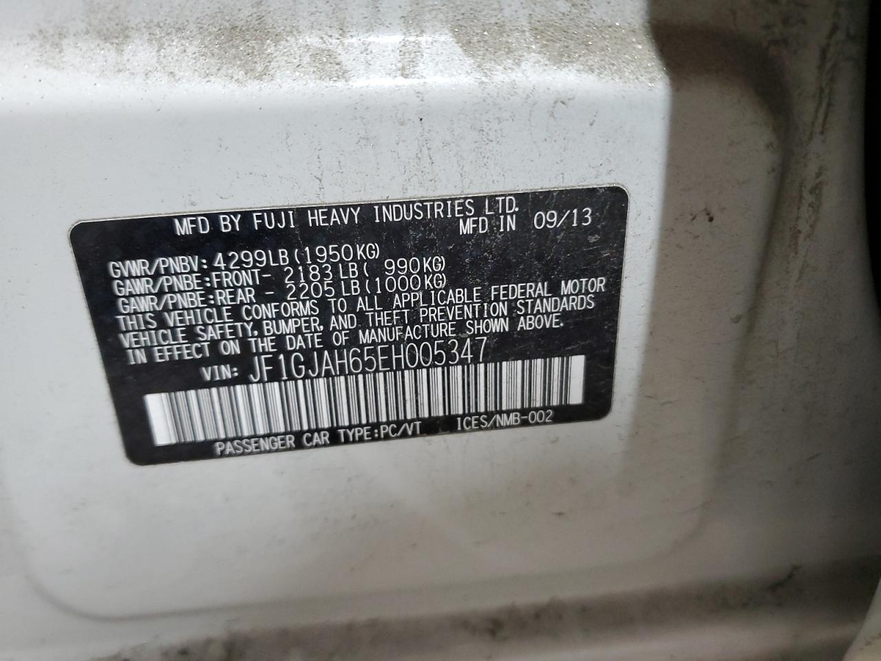 SUBARU IMPREZA LIMITED