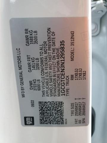 2022 CHEVROLET COLORADO L - 1GCGTCEN3N1295835