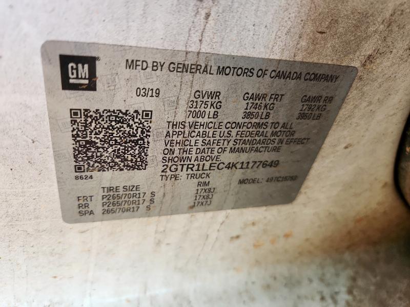 2019 GMC SIERRA LIM #3292291267