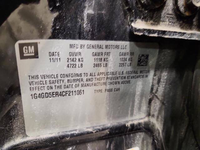 2012 BUICK LACROSSE P - 1G4GD5ER4CF211061