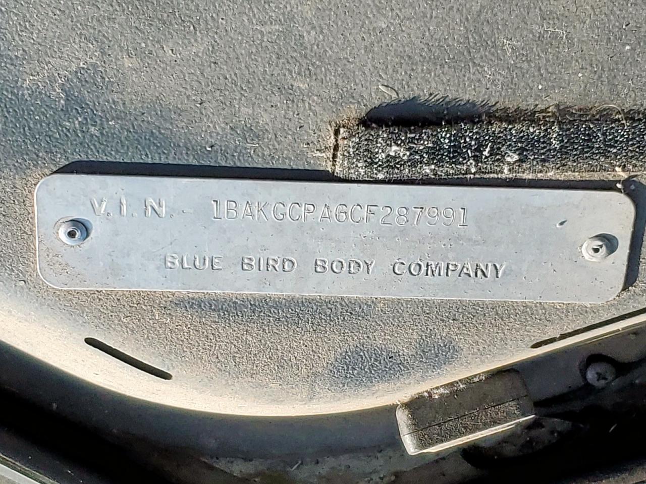 Lot #3317924916 2012 BLUE BIRD SCHOOL BUS