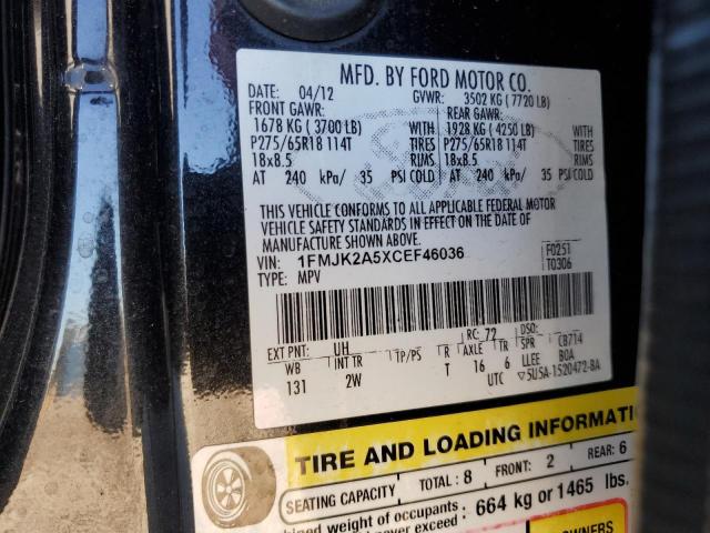 2012 FORD EXPEDITION - 1FMJK2A5XCEF46036