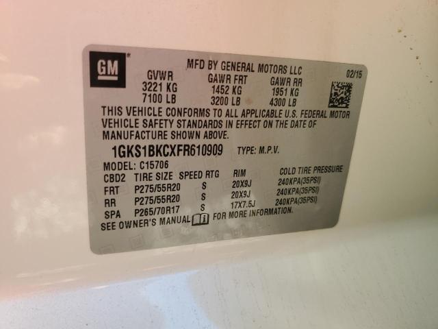 2015 GMC YUKON SLT - 1GKS1BKCXFR610909