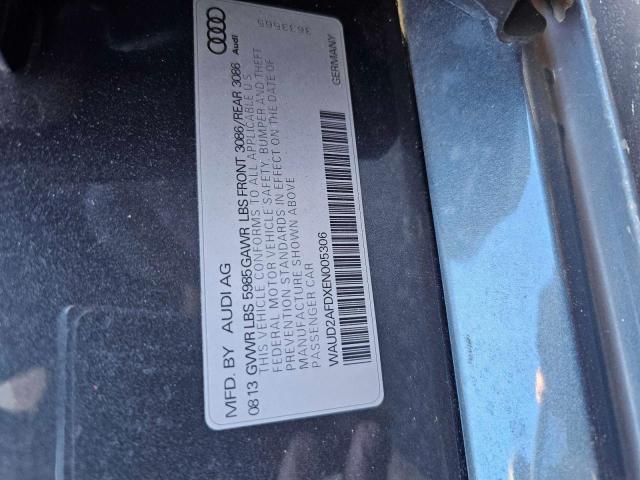 2014 AUDI S8 QUATTRO #3287689006