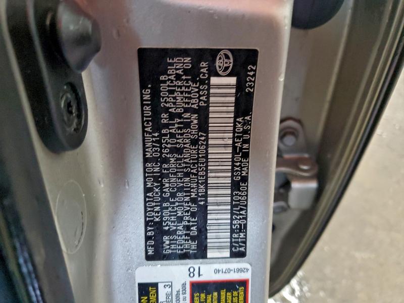 2014 TOYOTA AVALON BAS #3303948698