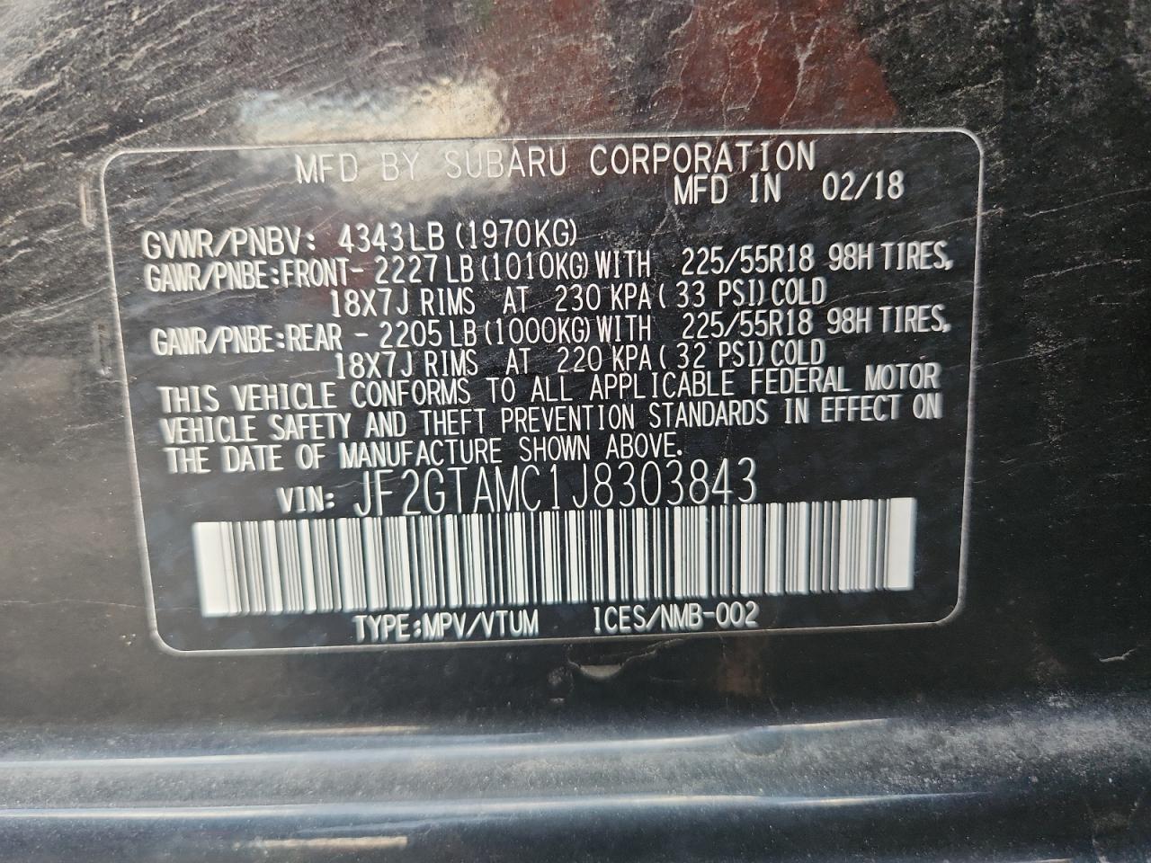 SUBARU CROSSTREK LIMITED