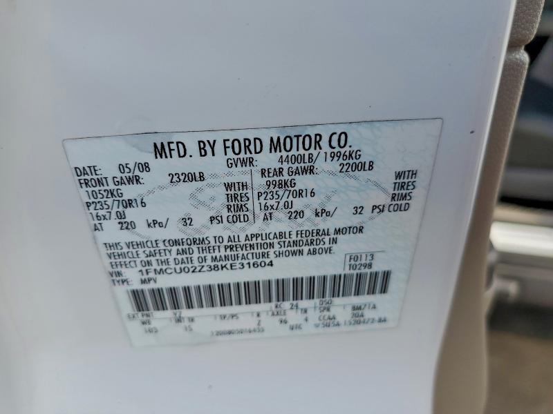 2008 FORD ESCAPE XLS #3297148525