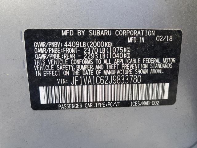 2018 SUBARU WRX PREMIU - JF1VA1C62J9833780