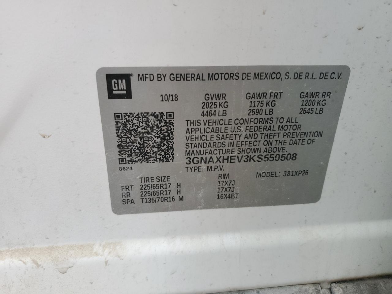 CHEVROLET EQUINOX LS