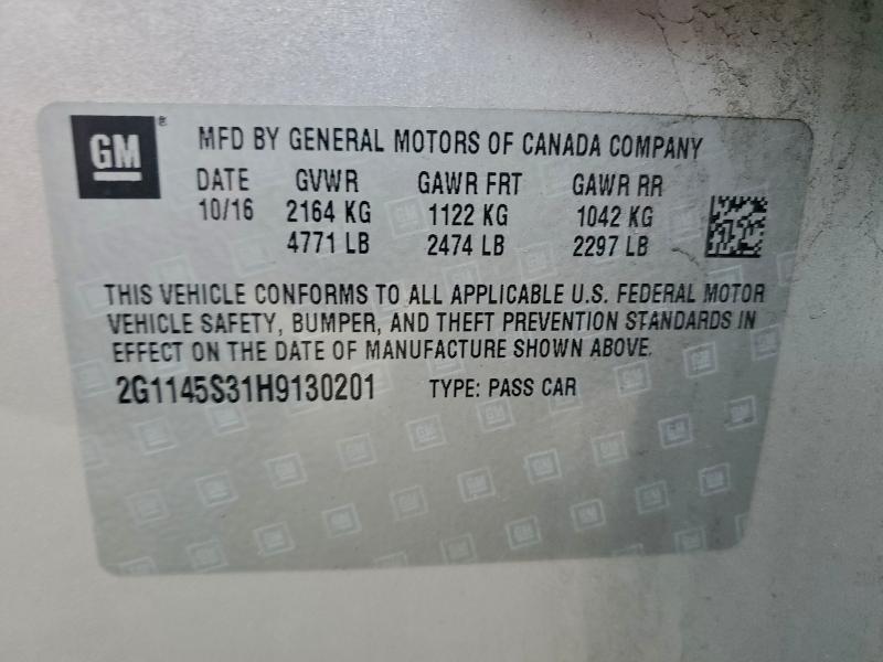 2017 CHEVROLET IMPALA PRE #3303726437