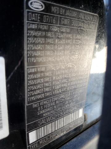 2016 LAND ROVER RANGE ROVE #3291267961