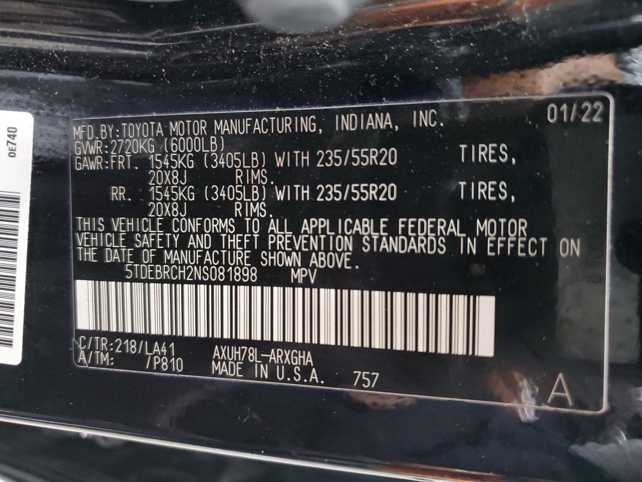 TOYOTA HIGHLANDER HYBRID PLATINUM