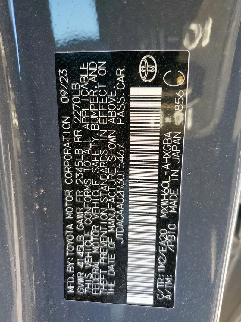 2024 TOYOTA PRIUS LE - JTDACAAU2R3015467