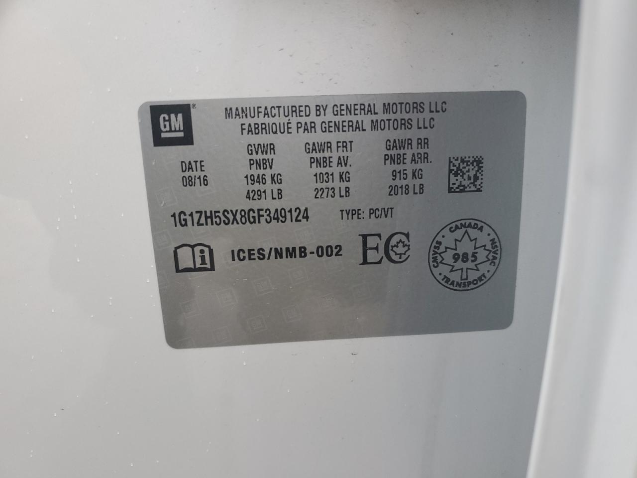 CHEVROLET MALIBU PREMIER