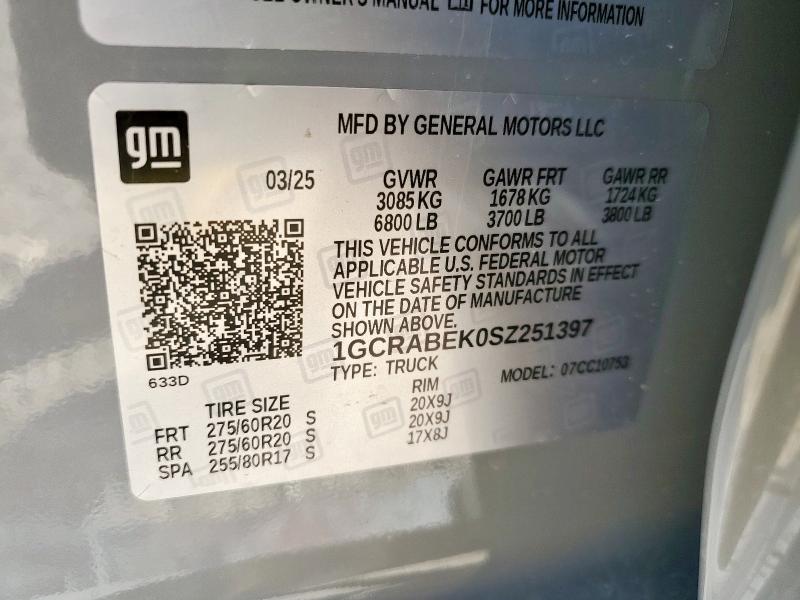 2025 CHEVROLET SILVERADO #3284577346