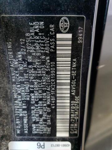 2012 TOYOTA CAMRY BASE #3294480555