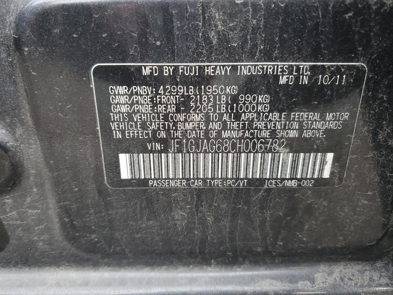 SUBARU IMPREZA LIMITED