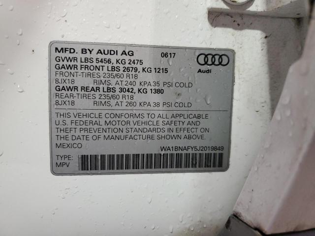 2018 AUDI Q5 PREMIUM #3302696002