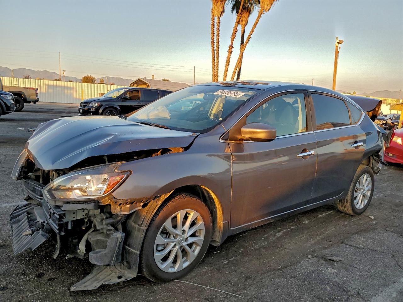 Lot #3316061260 2019 NISSAN SENTRA S