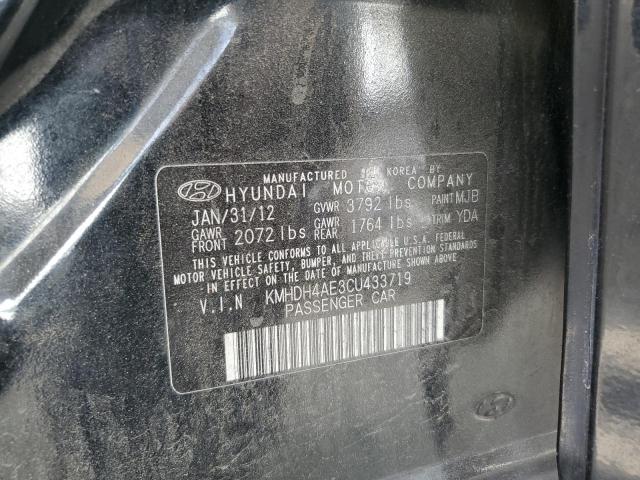 2012 HYUNDAI ELANTRA GL #3304653024