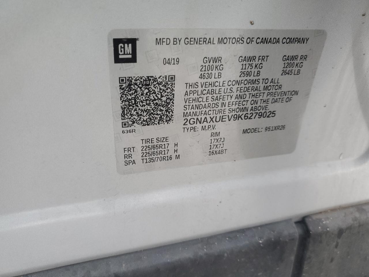 CHEVROLET EQUINOX LT