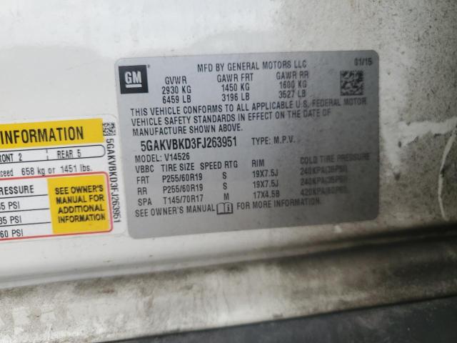 2015 BUICK ENCLAVE #3294280882