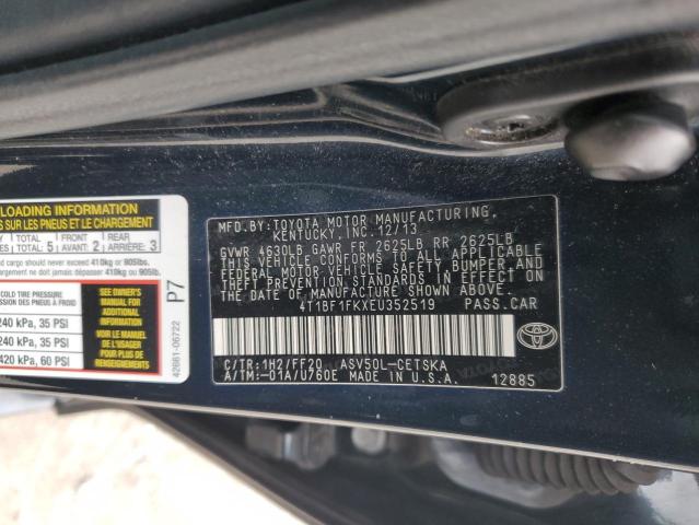 2014 TOYOTA CAMRY L #3302729026