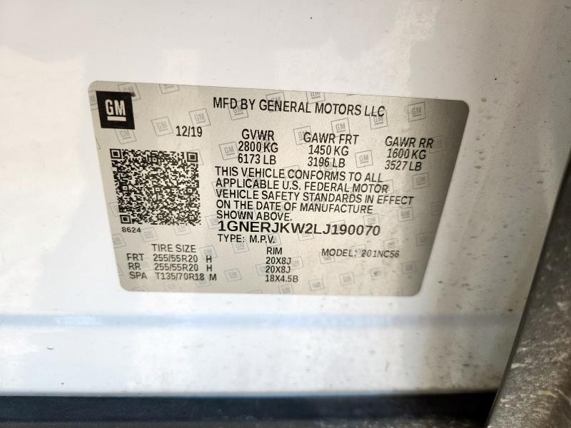 2020 CHEVROLET TRAVERSE R #3302976605