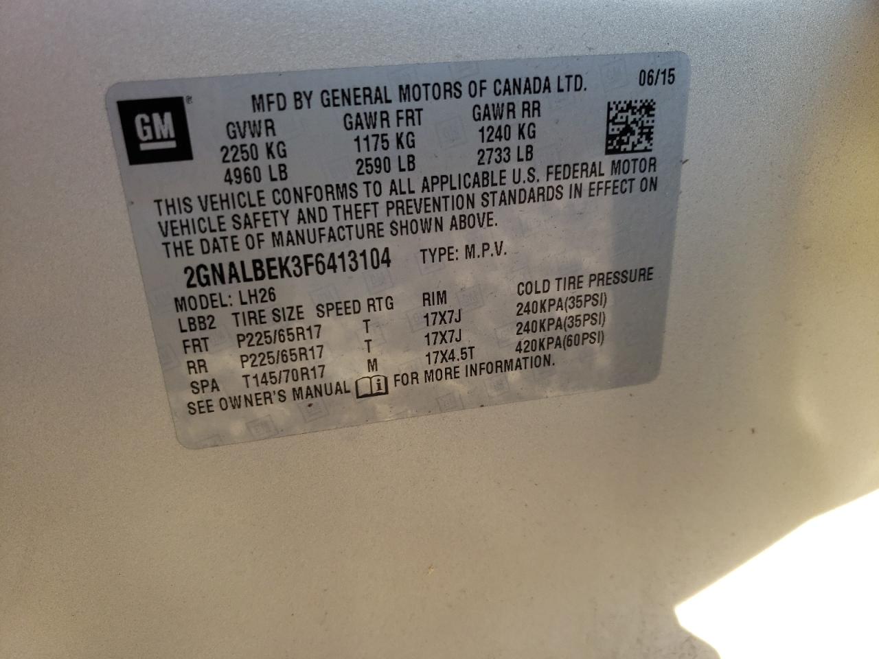 CHEVROLET EQUINOX LT