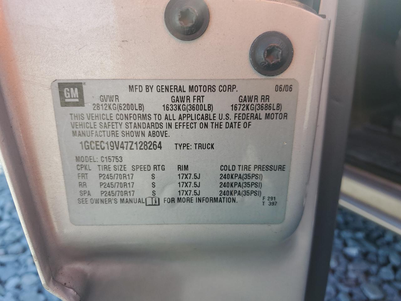 Lot #3302913074 2007 CHEVROLET SILVERADO