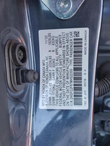 2021 HONDA CIVIC LX #3296432659