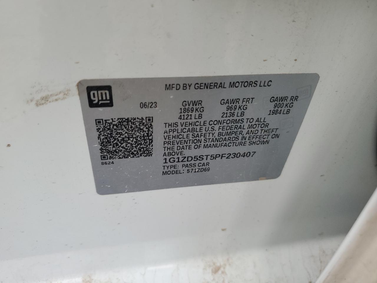 Lot #3303602928 2023 CHEVROLET MALIBU LT