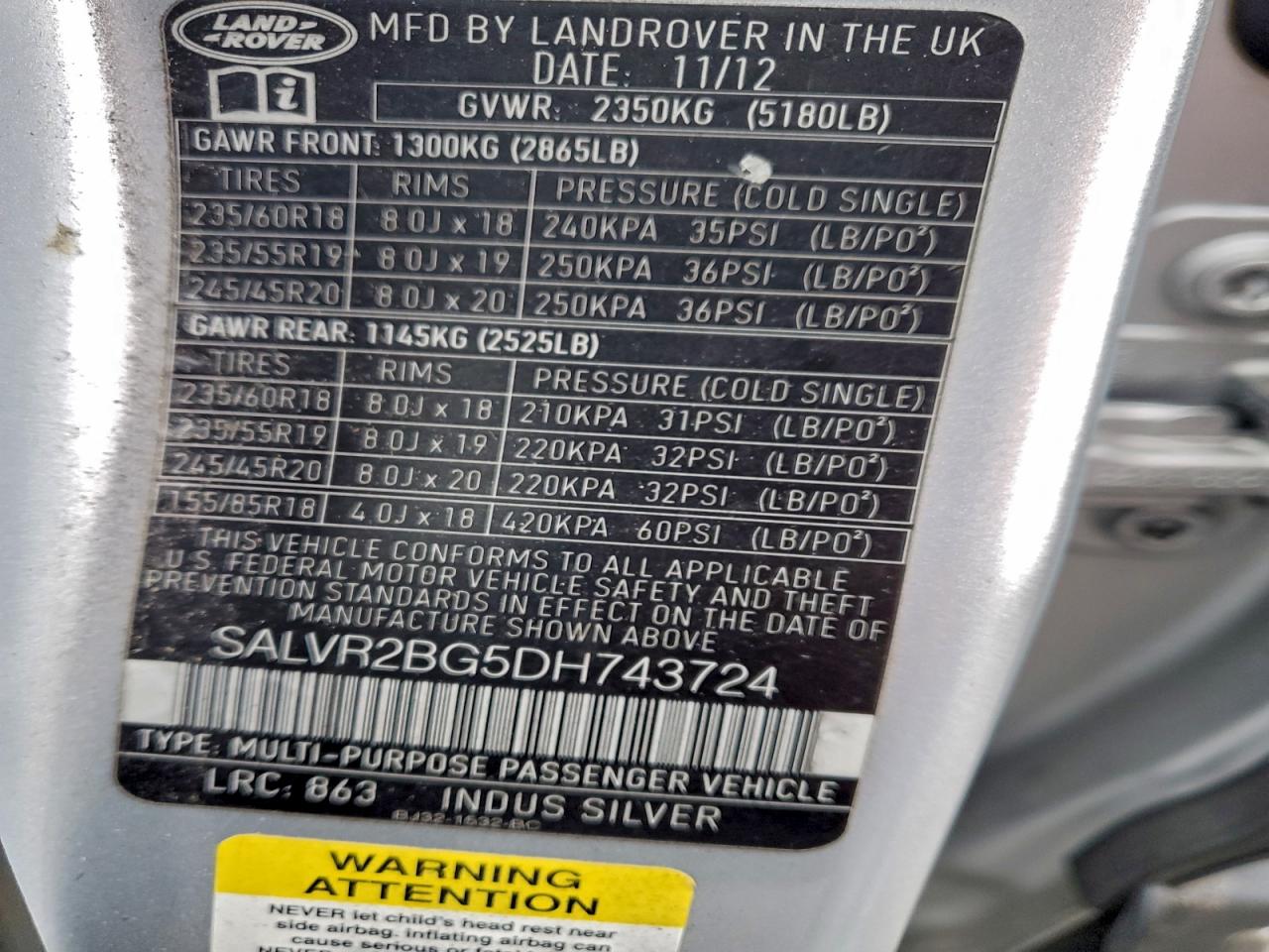 LAND ROVER RANGE ROVER PURE PREMIUM