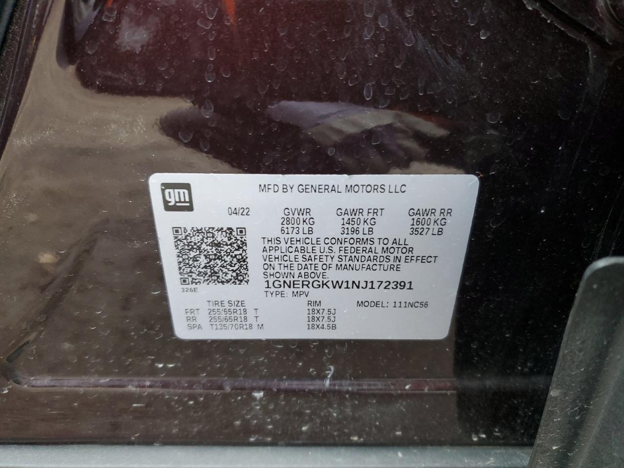 CHEVROLET TRAVERSE LT