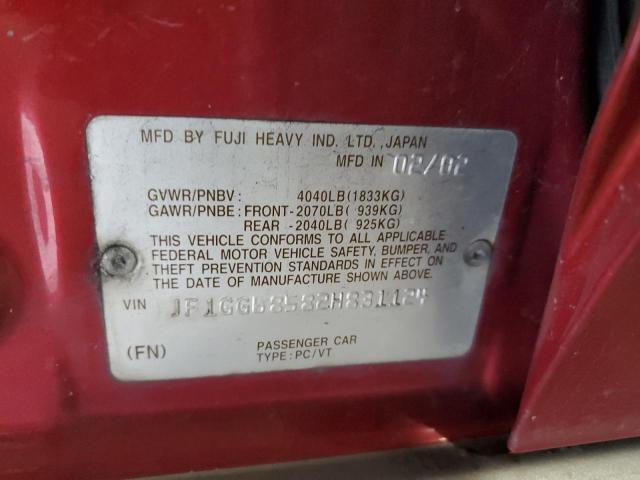 2002 SUBARU IMPREZA OU #3303627936