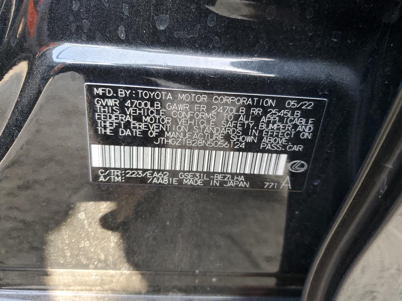 LEXUS IS 350 F SPORT