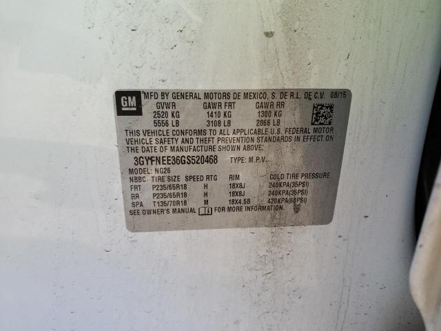 2016 CADILLAC SRX LUXURY 3GYFNEE36GS520468