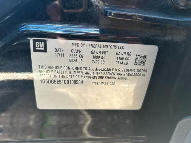 2012 CADILLAC CTS LUXURY #3287314000