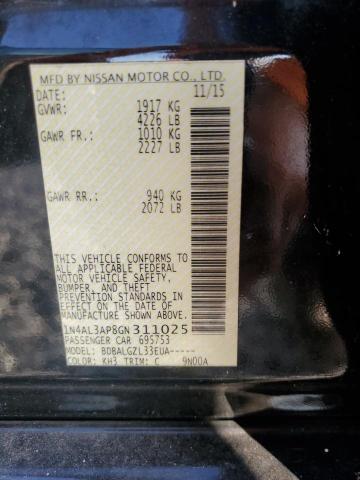 2016 NISSAN ALTIMA 2.5 #3302913071