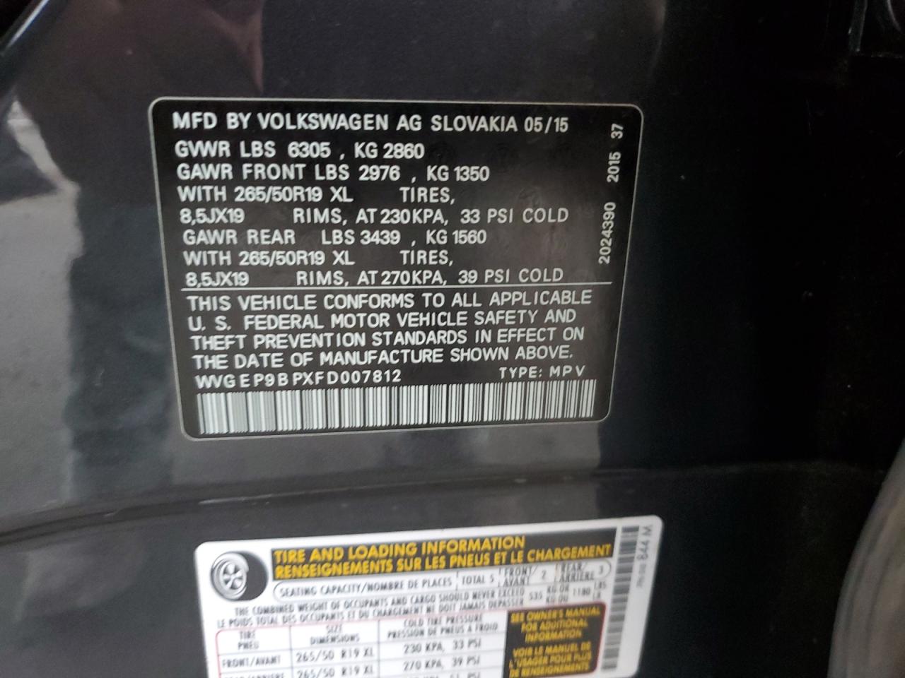 VOLKSWAGEN TOUAREG V6 TDI