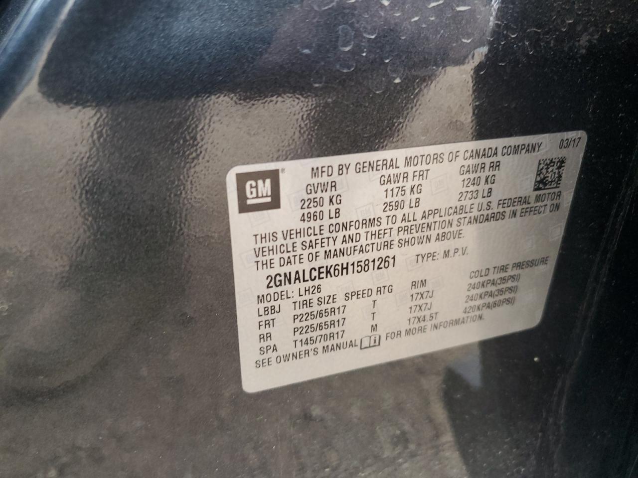 CHEVROLET EQUINOX LT