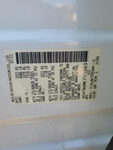 2021 NISSAN ROGUE SV - 5N1AT3BA0MC799863