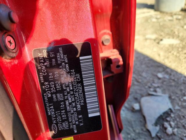 2012 HYUNDAI ACCENT GLS - KMHCU5AE2CU022664