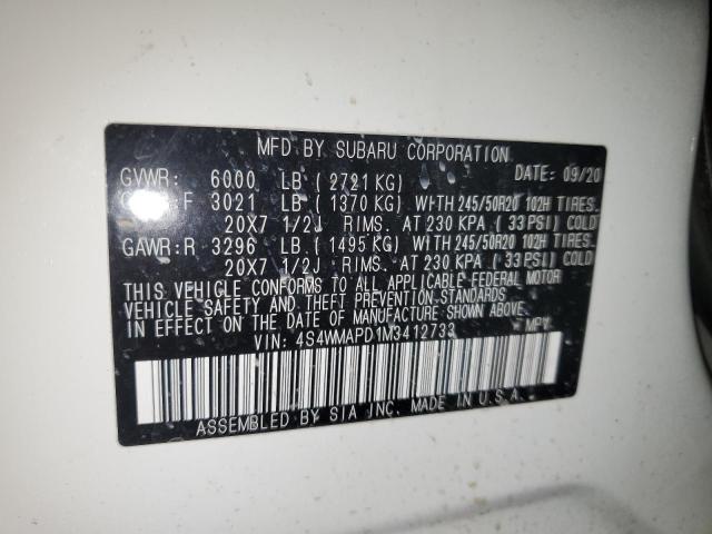 2021 SUBARU ASCENT LIM #3294809756