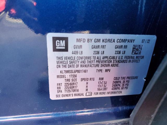 2023 CHEVROLET TRAILBLAZE KL79MSSL6PB017461