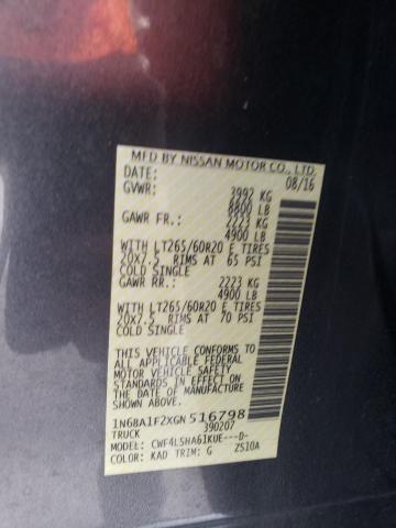 2016 NISSAN TITAN XD S #3284619330